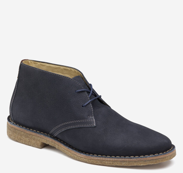 Johnston & Murphy Donnelson Plain Toe Chukka Stövlar Herr - Marinblå Stövlar [PO8019563]